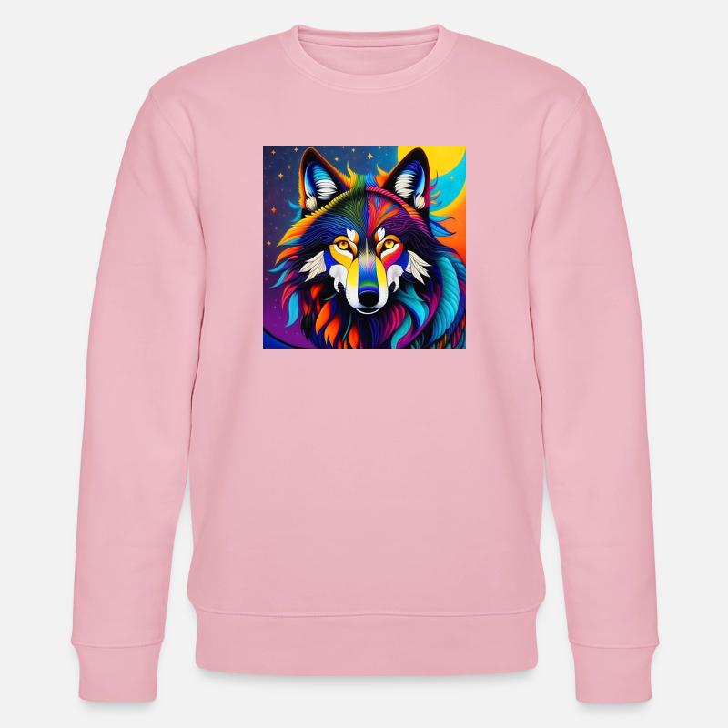 Wolf - Stanley/Stella CHANGER Unisex Organic Sweatshirt - cotton pink