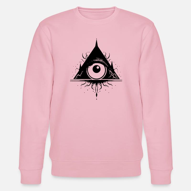 Das Auge der Weisheit 2 - Stanley/Stella Unisex Bio-Sweatshirt CHANGER  - Hellrosa