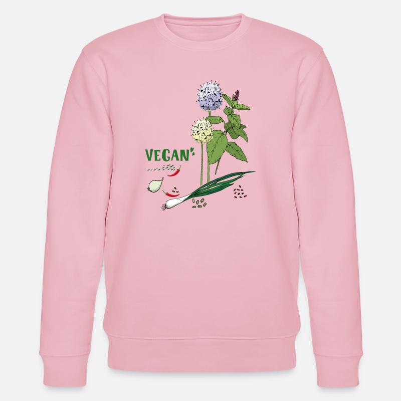 Vegan, Kräuter - Stanley/Stella Unisex Bio-Sweatshirt CHANGER  - Hellrosa