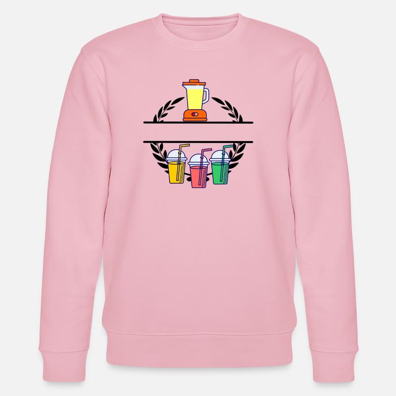 Smoothie blender en couronne de laurier - Sweat bio CHANGER Stanley/Stella Unisexe - rose pâle