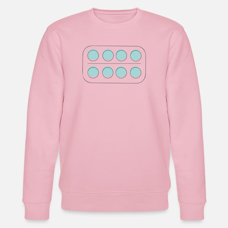Medikamente Pillen Packung - Stanley/Stella Unisex Bio-Sweatshirt CHANGER  - Hellrosa