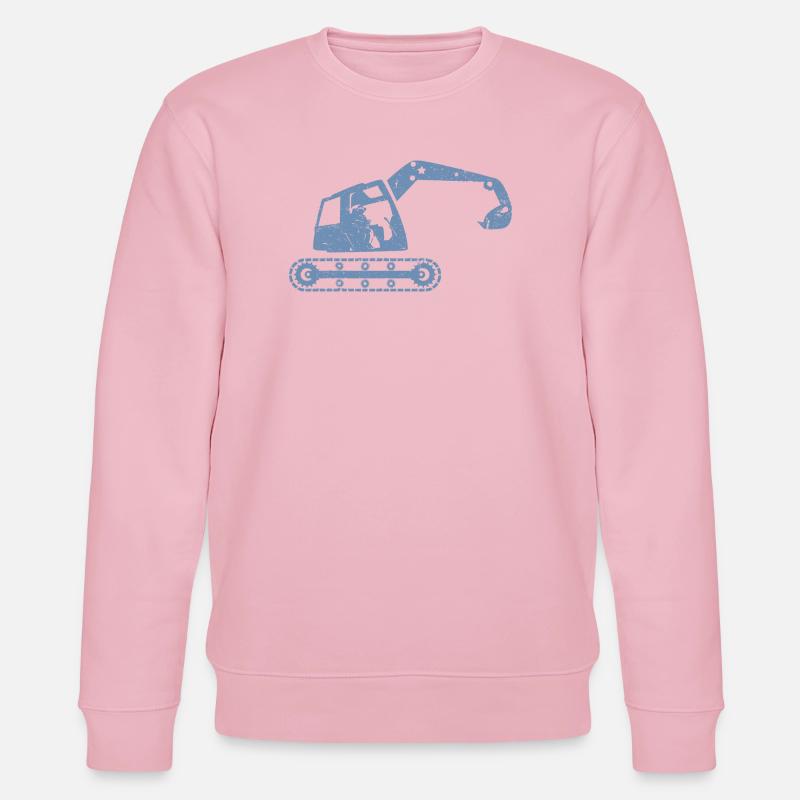 Bagger Baggerfahrer Baugeräteführer – - Stanley/Stella Unisex Bio-Sweatshirt CHANGER  - Hellrosa