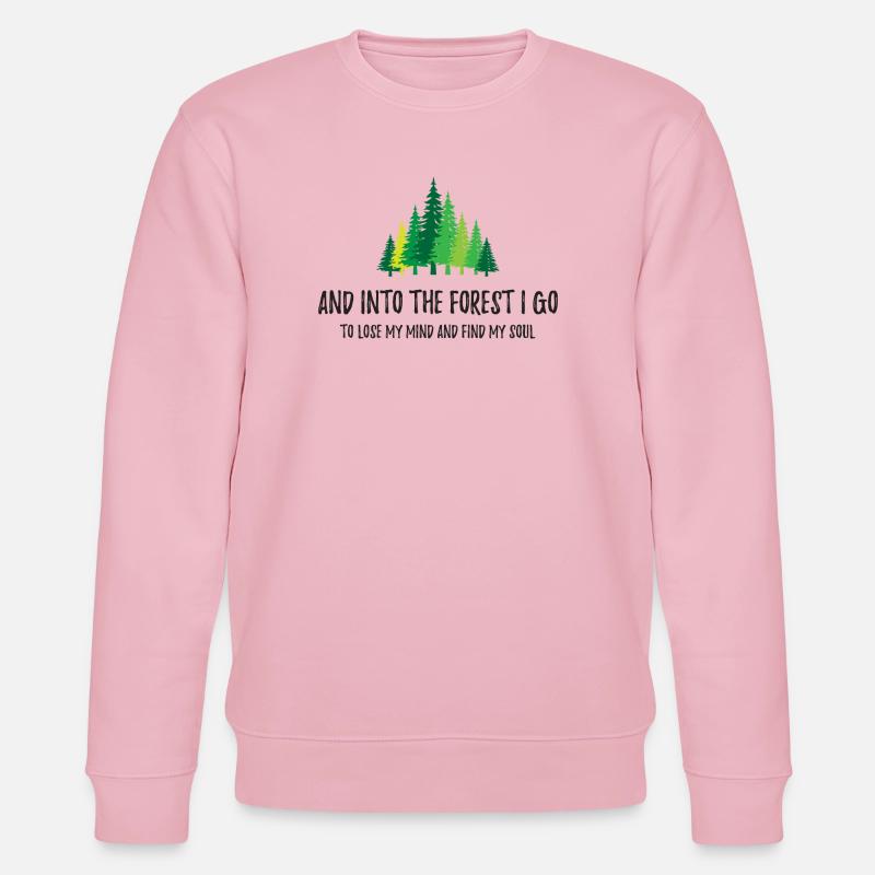Und in den Wald gehe ich - Stanley/Stella Unisex Bio-Sweatshirt CHANGER  - Hellrosa
