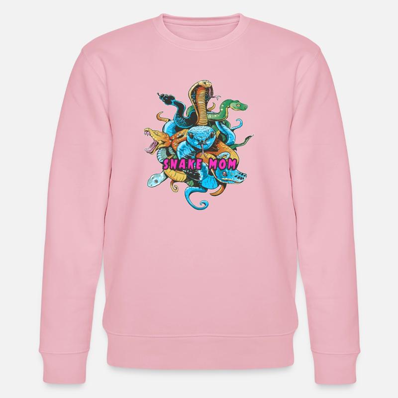 Schlangen Mutter - Stanley/Stella Unisex Bio-Sweatshirt CHANGER  - Hellrosa
