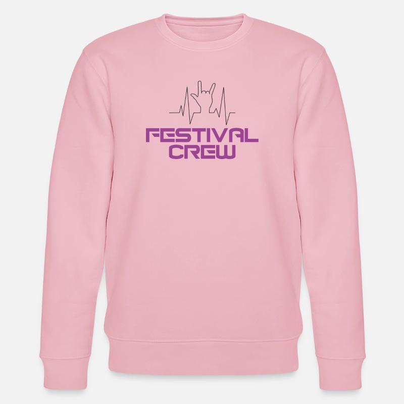Festival Crew - Stanley/Stella Unisex Bio-Sweatshirt CHANGER  - Hellrosa
