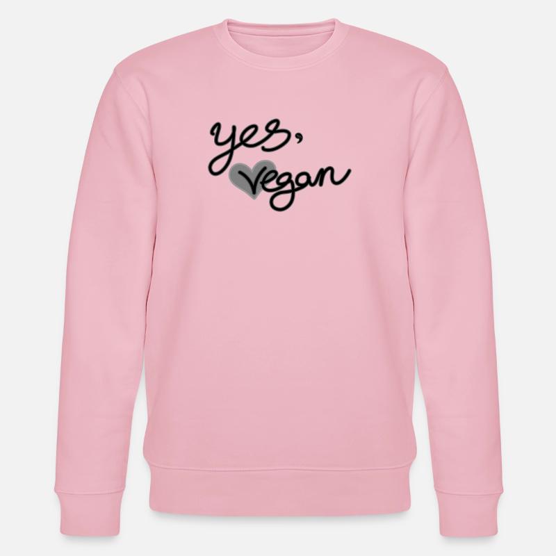 Oui, végétalien - Sweat bio CHANGER Stanley/Stella Unisexe - rose pâle