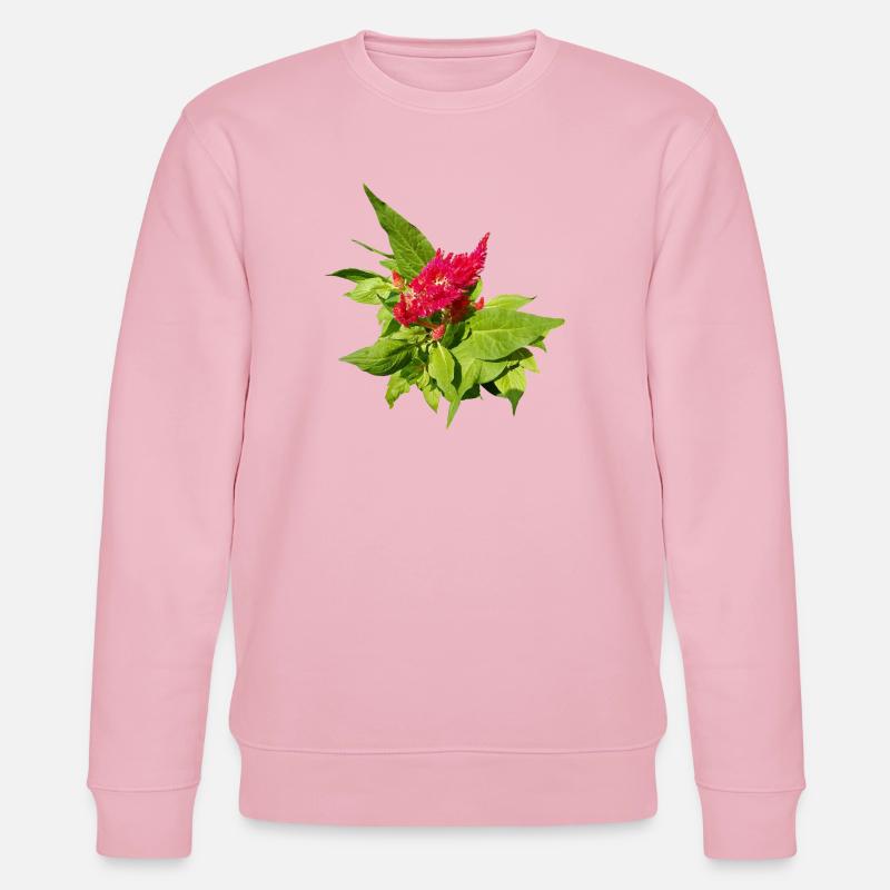 ROTE CELOSIA - Stanley/Stella Unisex Bio-Sweatshirt CHANGER  - Hellrosa