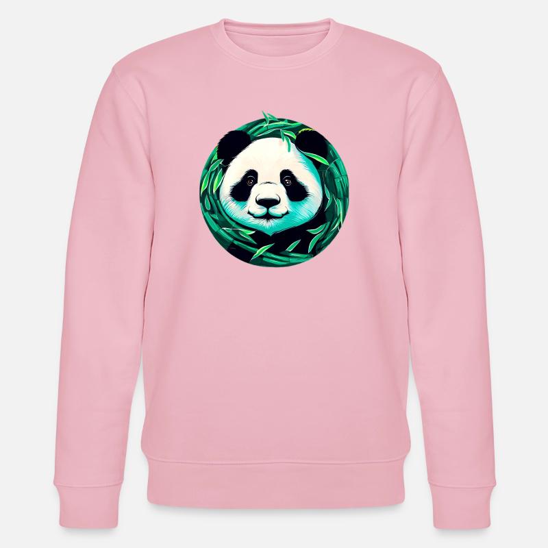 Panda - Stanley/Stella Unisex Bio-Sweatshirt CHANGER  - Hellrosa
