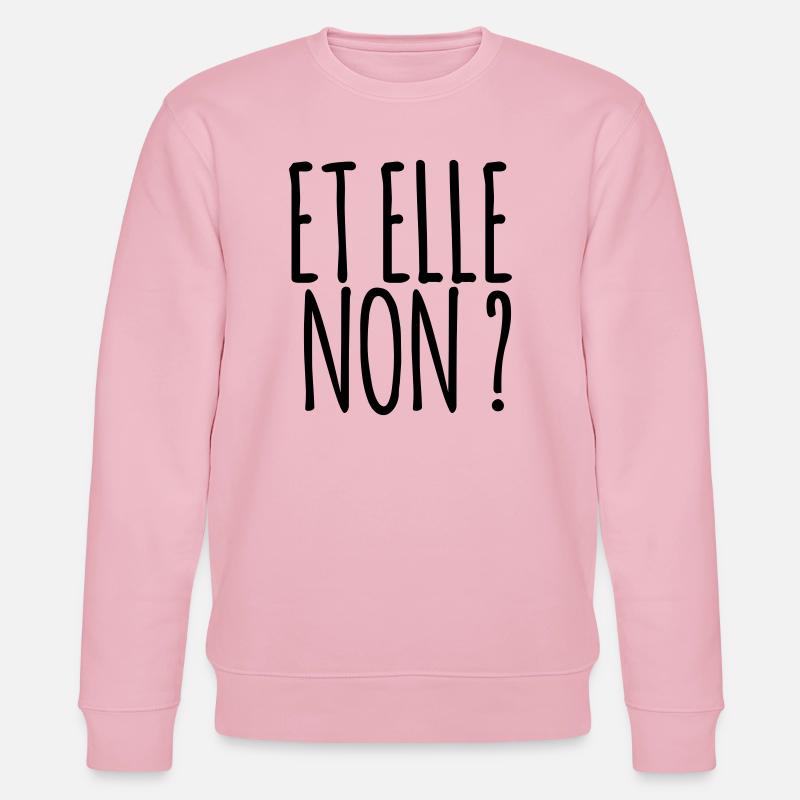 Et elle non ?  Marseille bébé ! - Sweat bio CHANGER Stanley/Stella Unisexe - rose pâle