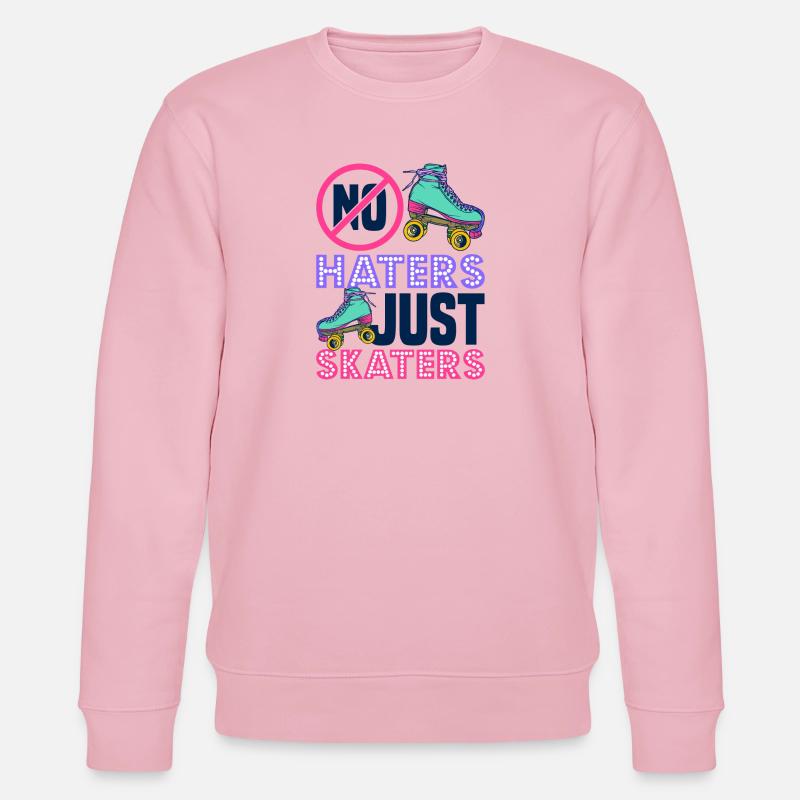 Rollschuh Design - Stanley/Stella Unisex Bio-Sweatshirt CHANGER  - Hellrosa