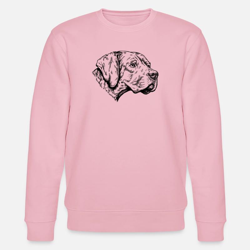 Braque du Bourbonnais Portrait - Stanley/Stella Unisex Bio-Sweatshirt CHANGER - Hellrosa