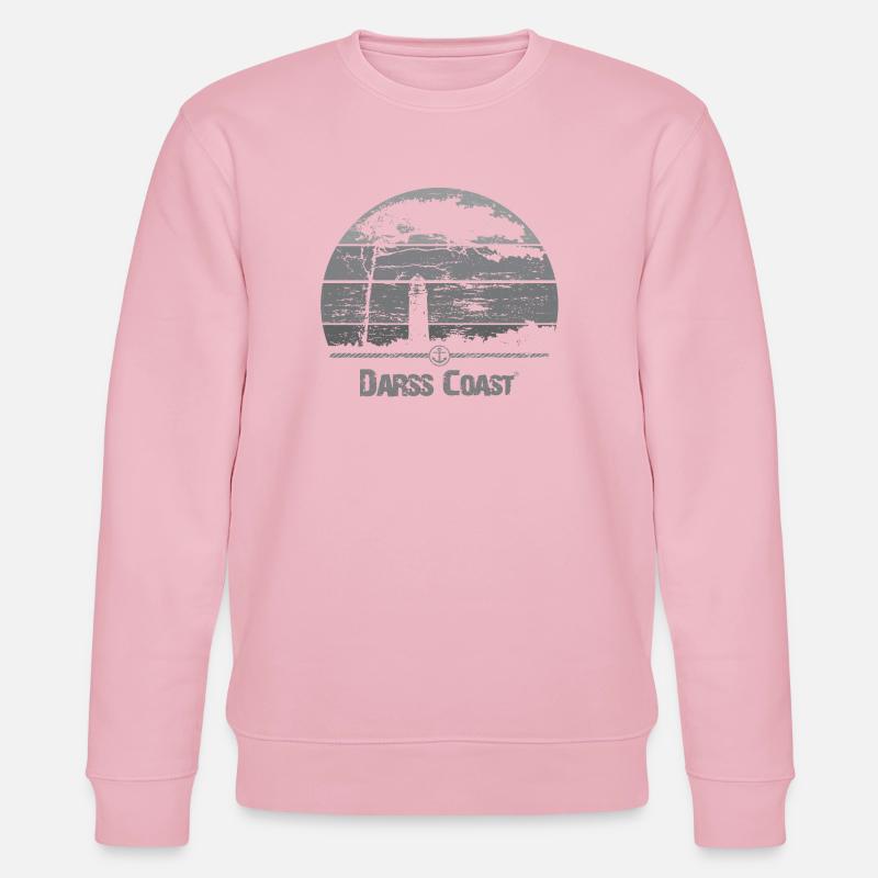 DarssCoast - Leuchtturm & Windflüchter - Stanley/Stella Unisex Bio-Sweatshirt CHANGER  - Hellrosa