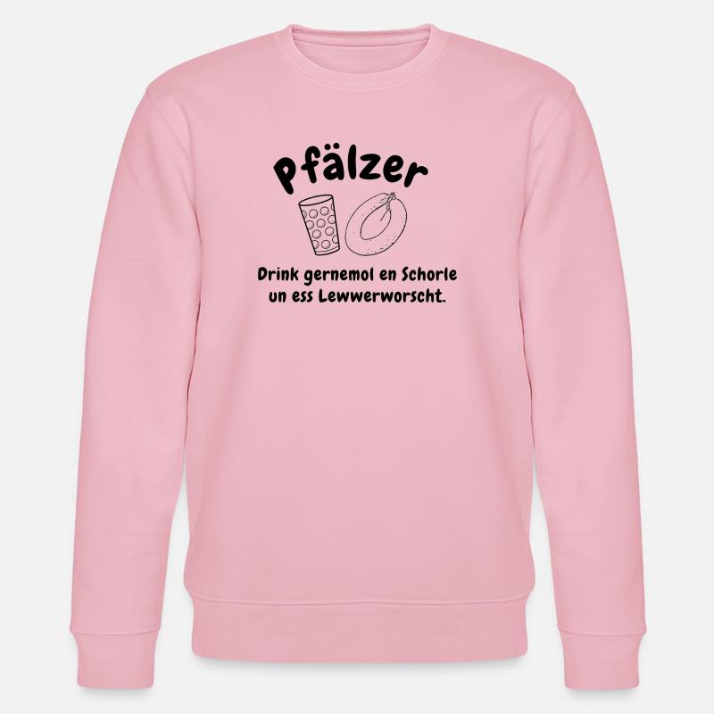 Schorle und Leberwurst - Stanley/Stella Unisex Bio-Sweatshirt CHANGER  - Hellrosa
