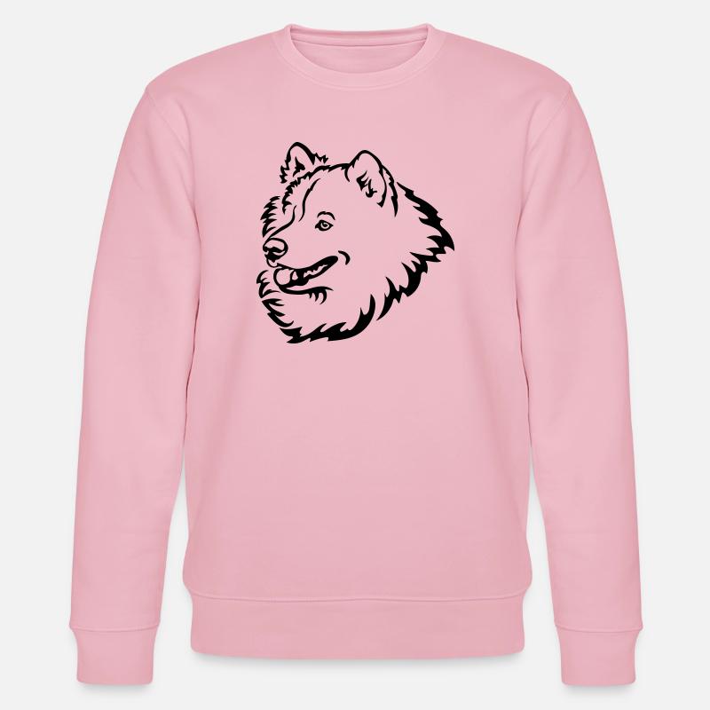 Samojede Kopf - Stanley/Stella Unisex Bio-Sweatshirt CHANGER  - Hellrosa