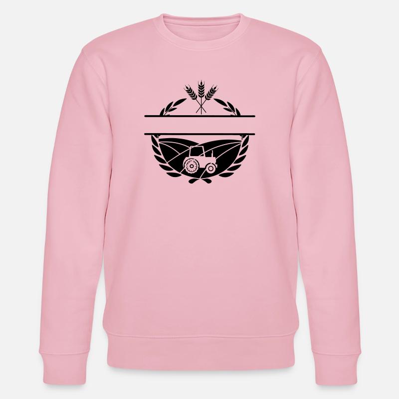 Lorbeerkranz-Bauer - Stanley/Stella Unisex Bio-Sweatshirt CHANGER  - Hellrosa