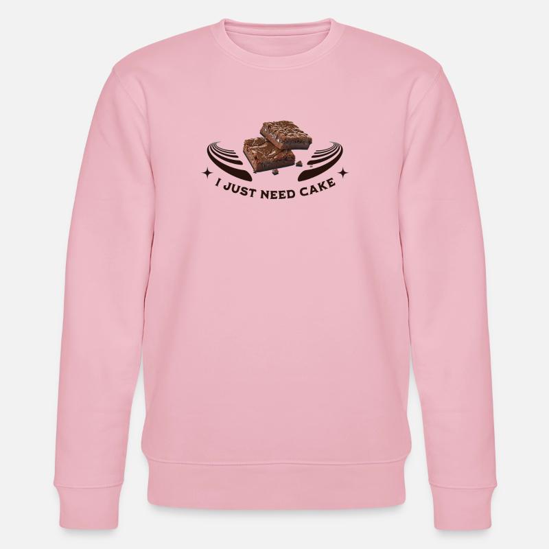 I just need cake - Stanley/Stella Unisex Bio-Sweatshirt CHANGER - Hellrosa