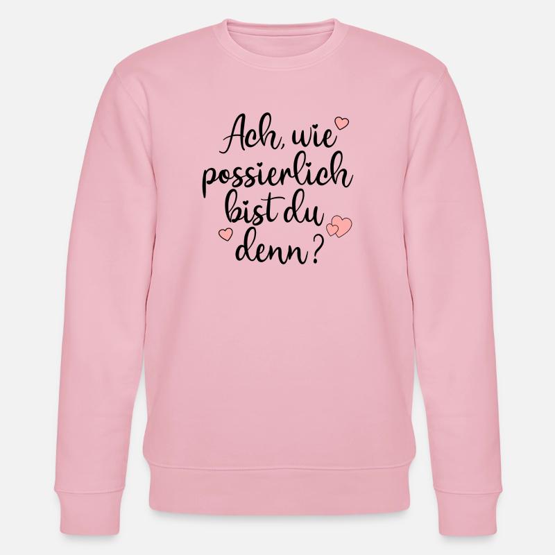 POSSIERLICH - KOMPLIMENTE VERTEILEN SPRÜCHE - Stanley/Stella Unisex Bio-Sweatshirt CHANGER  - Hellrosa