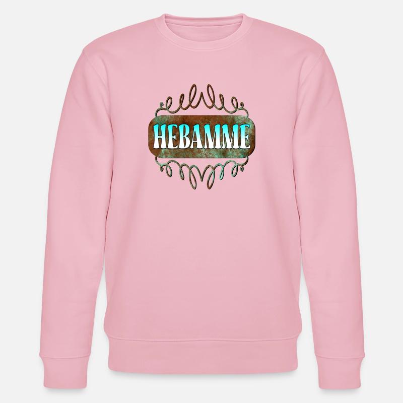 HEBAMMENBERUF GEBURTSHILFE - DANKE HEBAMME - Stanley/Stella Unisex Bio-Sweatshirt CHANGER  - Hellrosa