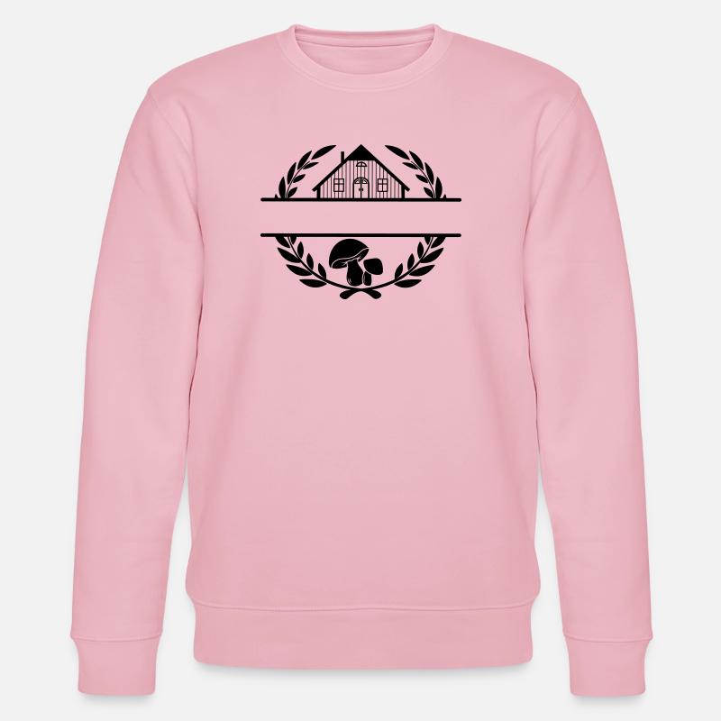 Logo de la champignonnière 3 - Sweat bio CHANGER Stanley/Stella Unisexe - rose pâle