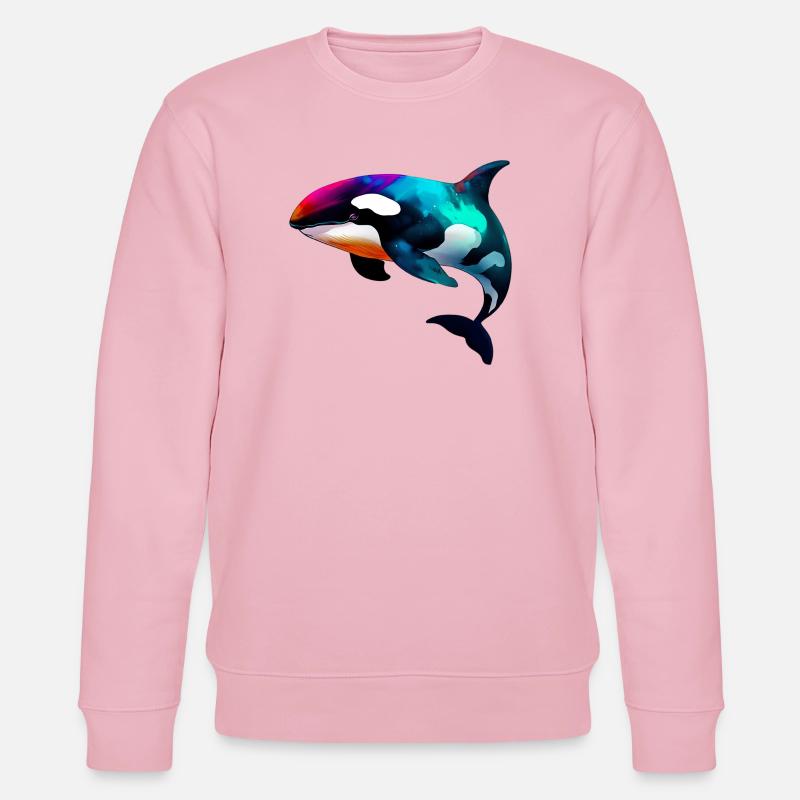 Schwertwal - Stanley/Stella Unisex Bio-Sweatshirt CHANGER  - Hellrosa