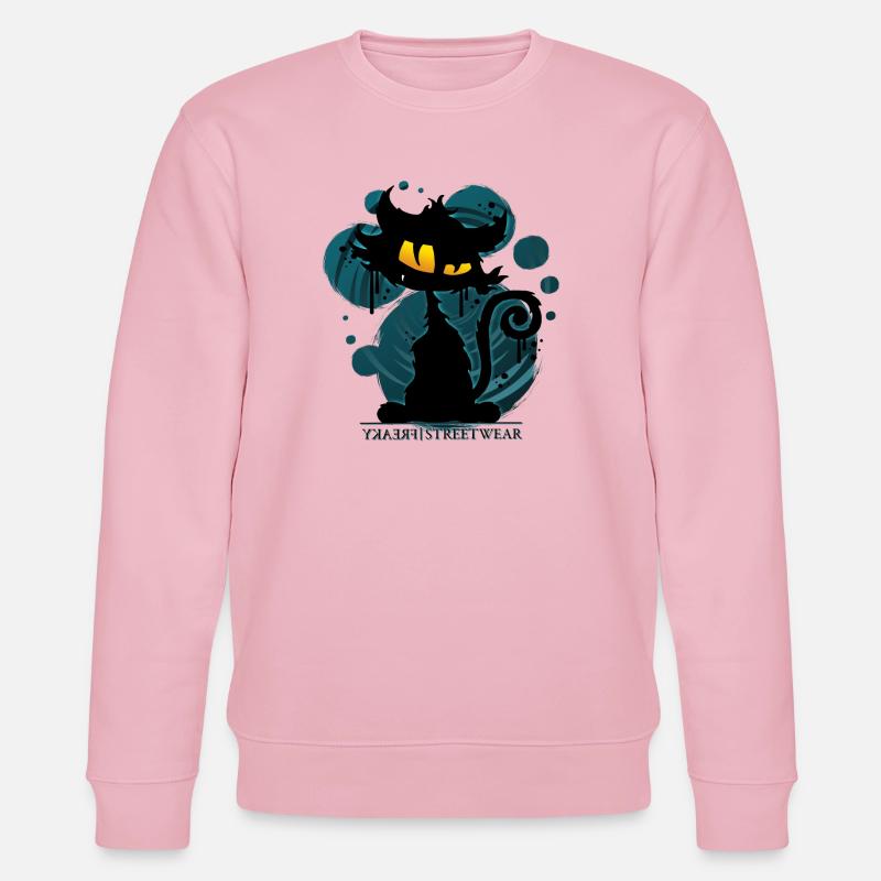 Gaucho cat - Stanley/Stella Unisex Bio-Sweatshirt CHANGER  - Hellrosa
