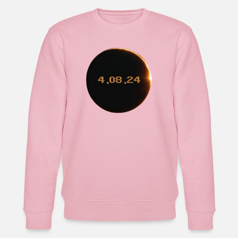 Solar Eclipse 2024 - Stanley/Stella CHANGER Unisex Organic Sweatshirt - cotton pink