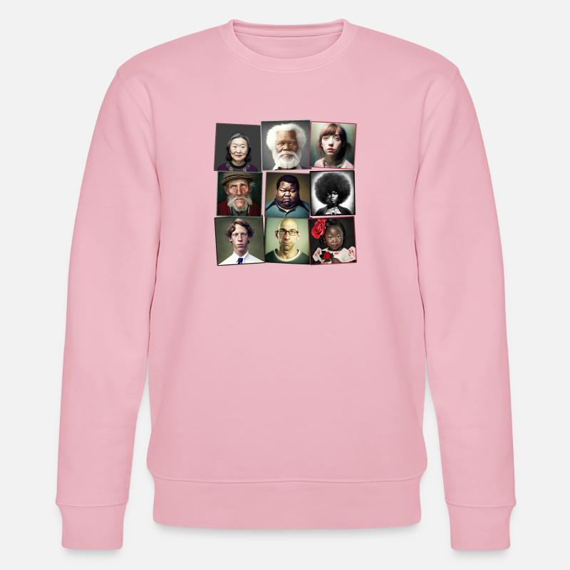 Super Normal 01 - Stanley/Stella Unisex Bio-Sweatshirt CHANGER  - Hellrosa