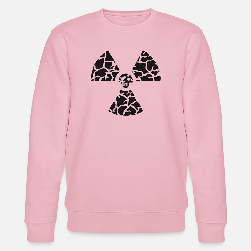 Against nuclear power - Stanley/Stella CHANGER Unisex Organic Sweatshirt - cotton pink