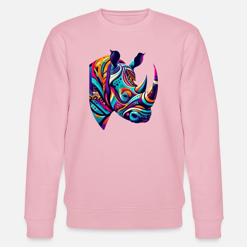 Nashorn - Stanley/Stella Unisex Bio-Sweatshirt CHANGER  - Hellrosa