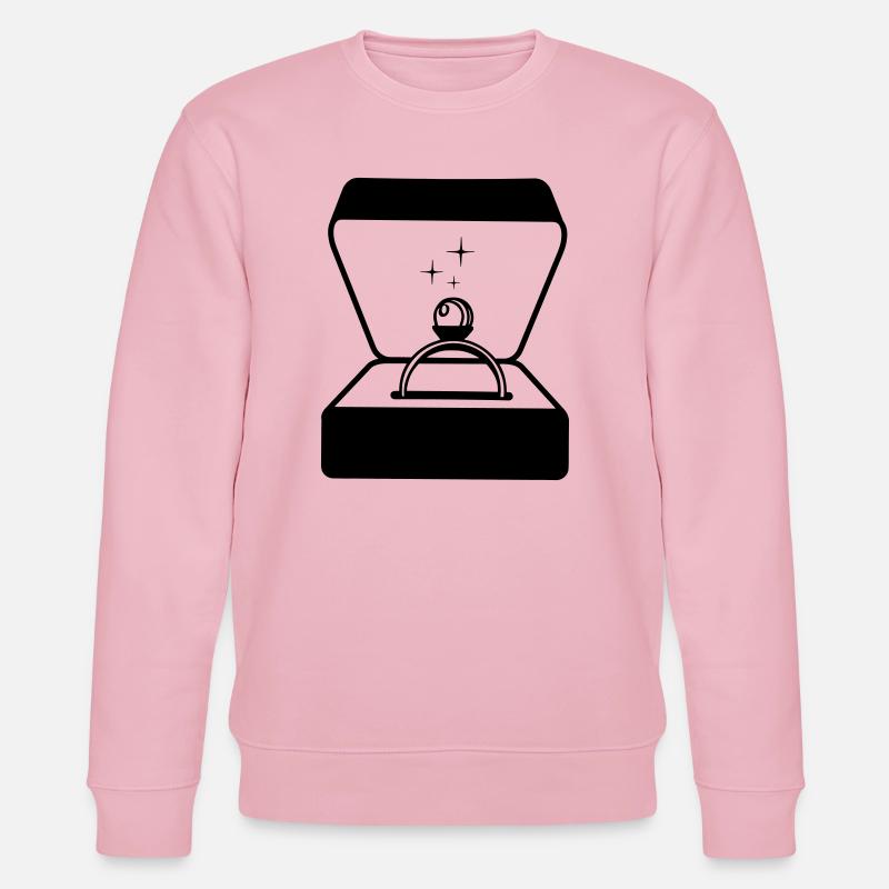 Ring mit Perle in Box - Stanley/Stella Unisex Bio-Sweatshirt CHANGER  - Hellrosa