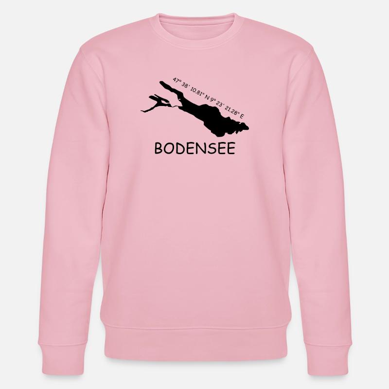 Bodensee Koordinaten - Stanley/Stella Unisex Bio-Sweatshirt CHANGER  - Hellrosa