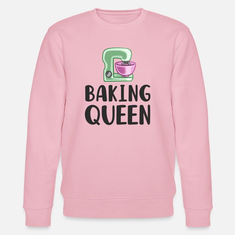 Backen Bäckerin - Stanley/Stella Unisex Bio-Sweatshirt CHANGER  - Hellrosa