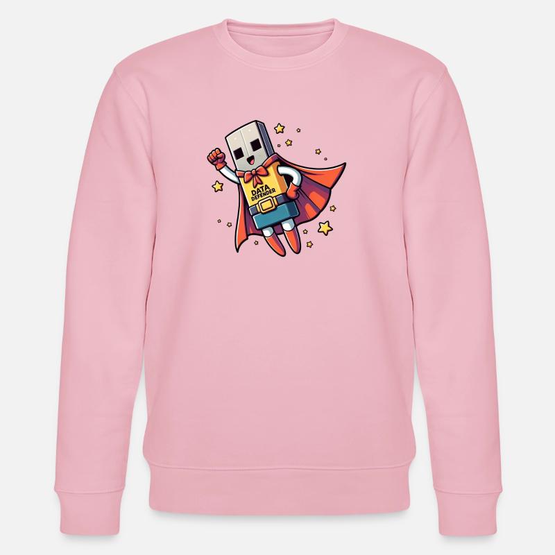 Data Defender - Stanley/Stella Unisex Bio-Sweatshirt CHANGER  - Hellrosa