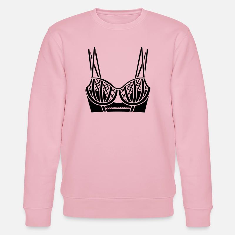 BH-Dessous-Logo für Geschäft oder Verkäufer - Stanley/Stella Unisex Bio-Sweatshirt CHANGER  - Hellrosa