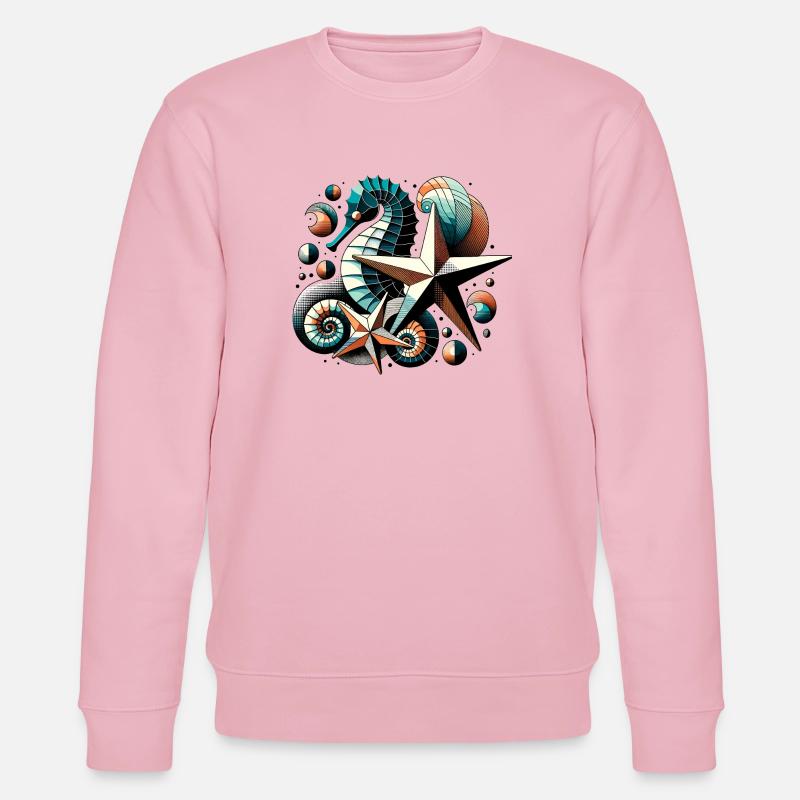 Des créatures marines élégantes - Sweat bio CHANGER Stanley/Stella Unisexe - rose pâle