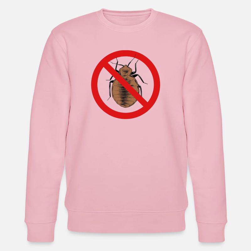 bed bug, bed bug - Stanley/Stella CHANGER Unisex Organic Sweatshirt - cotton pink