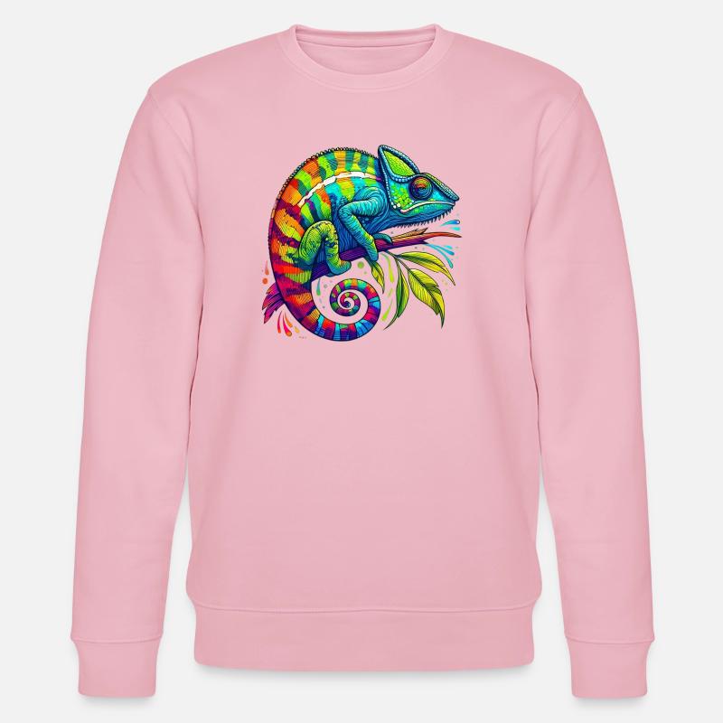 Chamäleon - Stanley/Stella Unisex Bio-Sweatshirt CHANGER  - Hellrosa