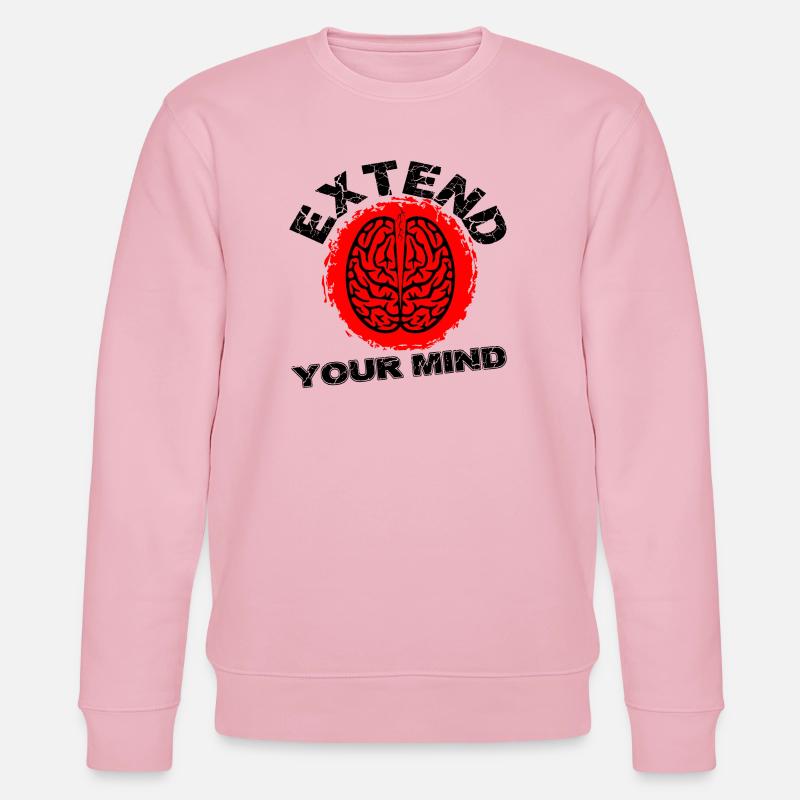 ERWEITERN SIE IHREN VERSTAND - Stanley/Stella Unisex Bio-Sweatshirt CHANGER  - Hellrosa