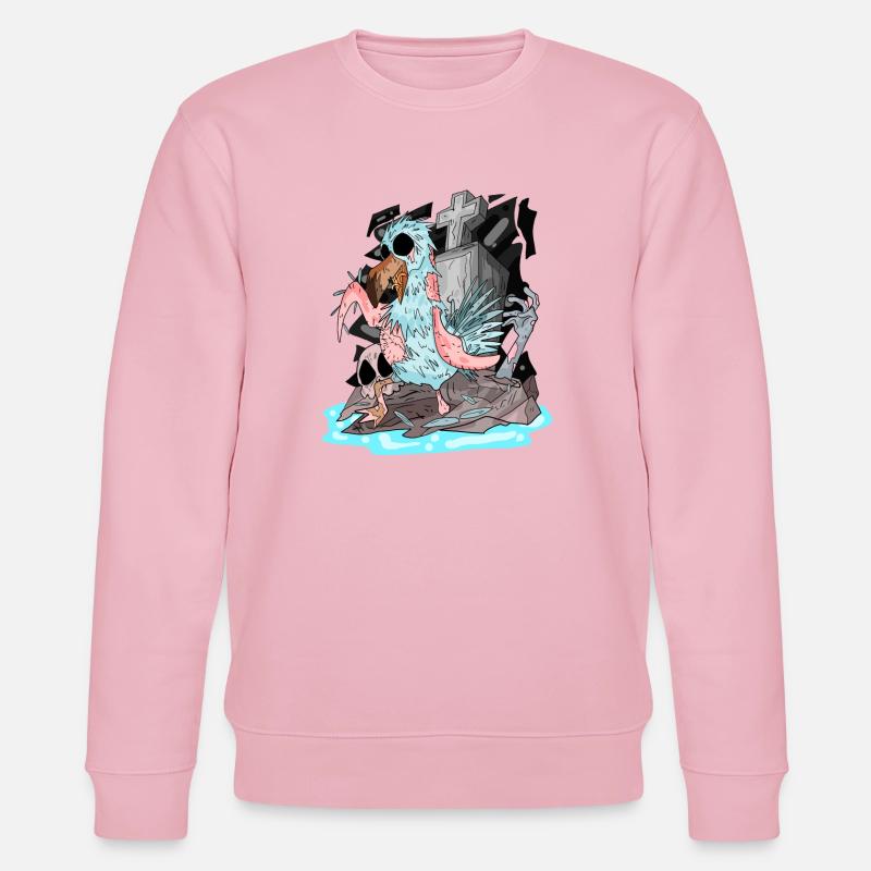 Zombie Seagull - Stanley/Stella CHANGER Unisex Organic Sweatshirt - cotton pink