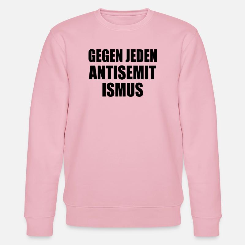 Gegen jeden antisemitismus - Stanley/Stella Unisex Bio-Sweatshirt CHANGER  - Hellrosa