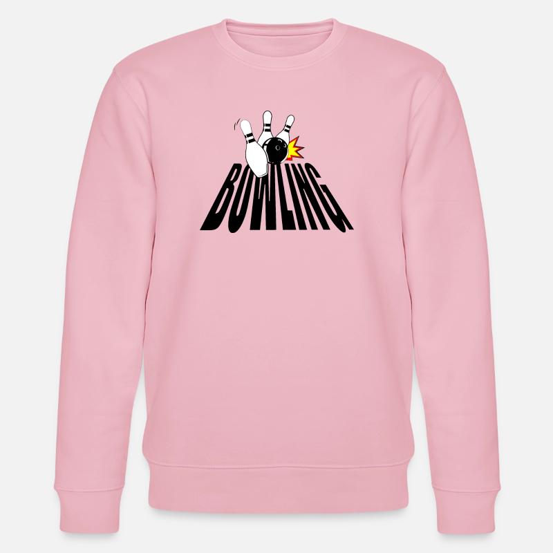 BOWLING - Sweat bio CHANGER Stanley/Stella Unisexe - rose pâle