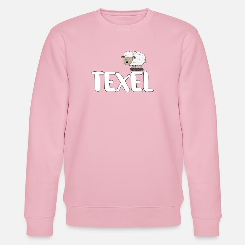 Schaf Texel (bunte Version) - Stanley/Stella Unisex Bio-Sweatshirt CHANGER - Hellrosa