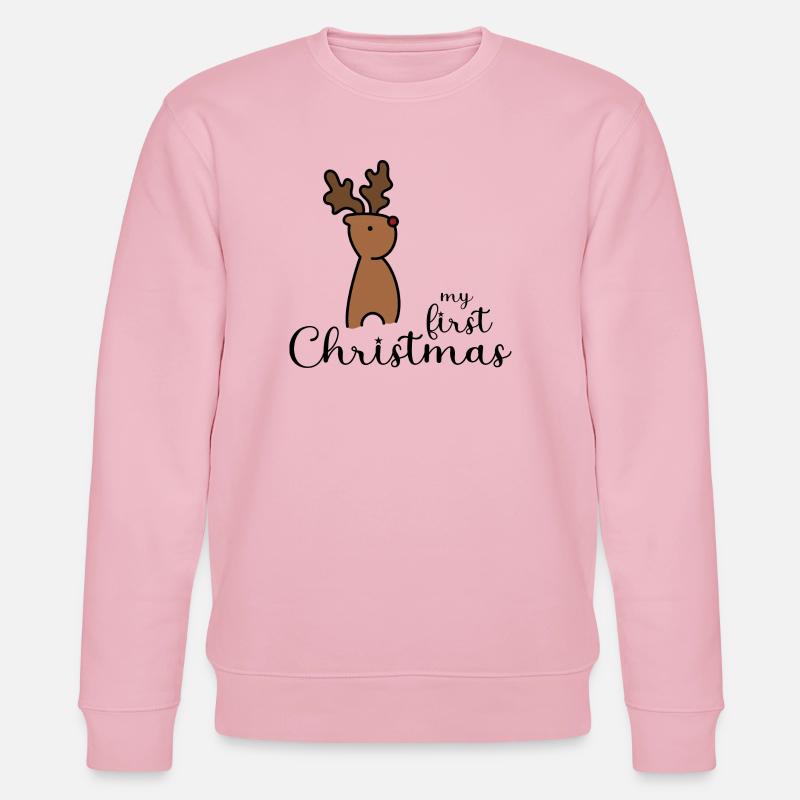 Mon premier design de Noël - Sweat bio CHANGER Stanley/Stella Unisexe - rose pâle