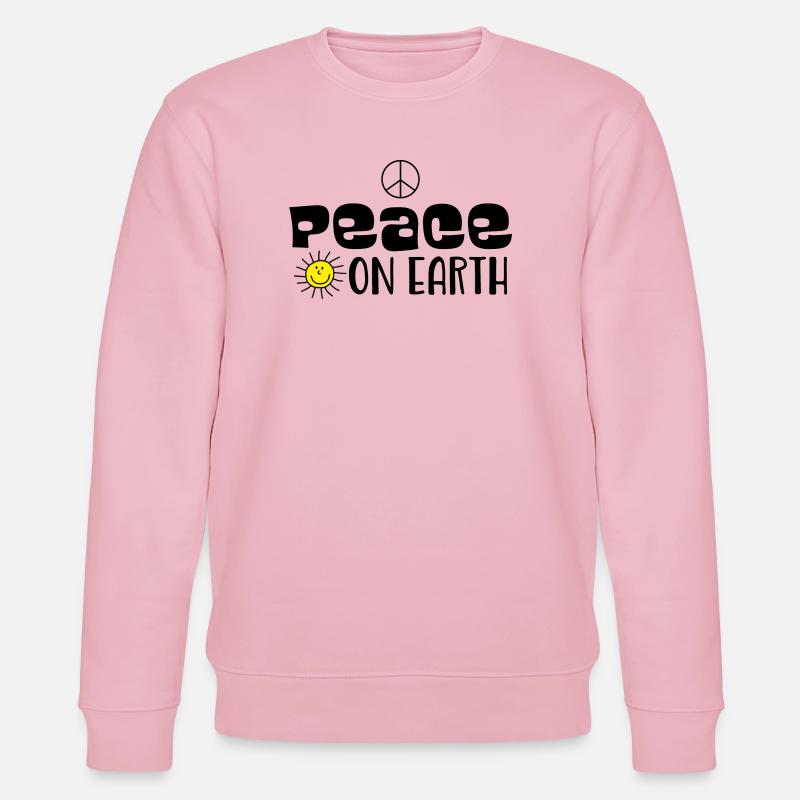 Peace on earth - Stanley/Stella Unisex Bio-Sweatshirt CHANGER  - Hellrosa