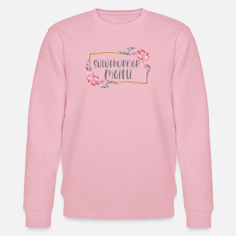 Schweiz Solothurn Mädchen Heimat Geschenk - Stanley/Stella Unisex Bio-Sweatshirt CHANGER - Hellrosa