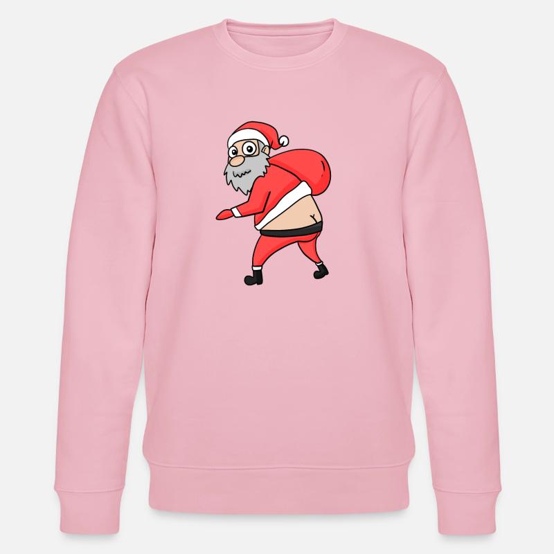 Weihnachtsmann Hintern Lustig - Stanley/Stella Unisex Bio-Sweatshirt CHANGER - Hellrosa