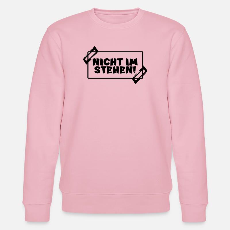 Toilettensprüche - NICHT IM STEHEN - Stanley/Stella Unisex Bio-Sweatshirt CHANGER  - Hellrosa
