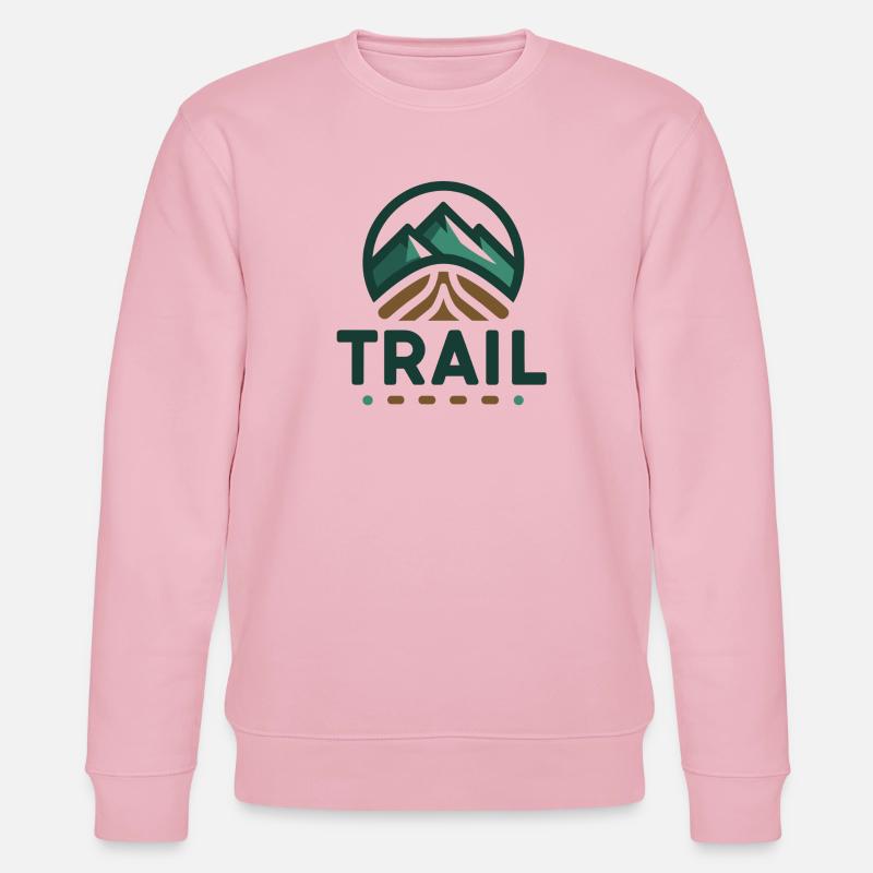 Trail Run – Trail-Wander-Geschenk - Stanley/Stella Unisex Bio-Sweatshirt CHANGER  - Hellrosa