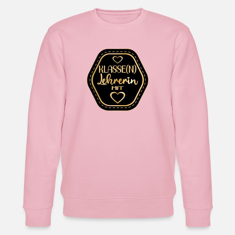 KLASSENLEHRERIN - LEHRERIN MIT HERZ - Stanley/Stella Unisex Bio-Sweatshirt CHANGER - Hellrosa