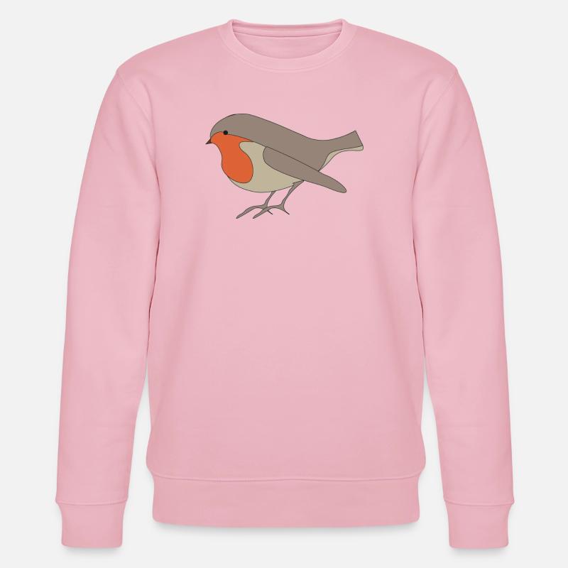 Rotkehlchen - Stanley/Stella Unisex Bio-Sweatshirt CHANGER - Hellrosa